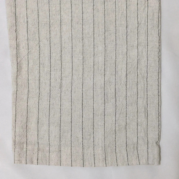 7 For All Mankind Linen Pants, Color Cream/Black Size 4 - Picture 7 of 14